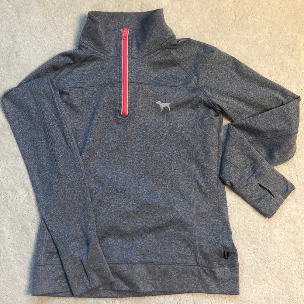 PINK half zip workout jacket